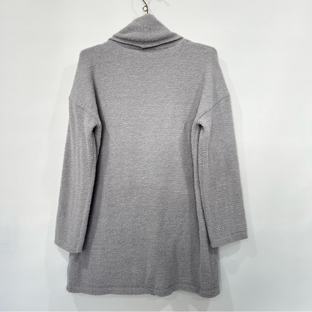 RDI Gray Soft Plush Comfy Open Front Cardigan With Pockets Size Small Shawl - Picture 2 of 8